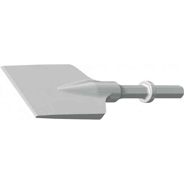 Ploché špachtlové dláto 400 x 125 mm, šestihranná rukojeť S22 x 82 mm