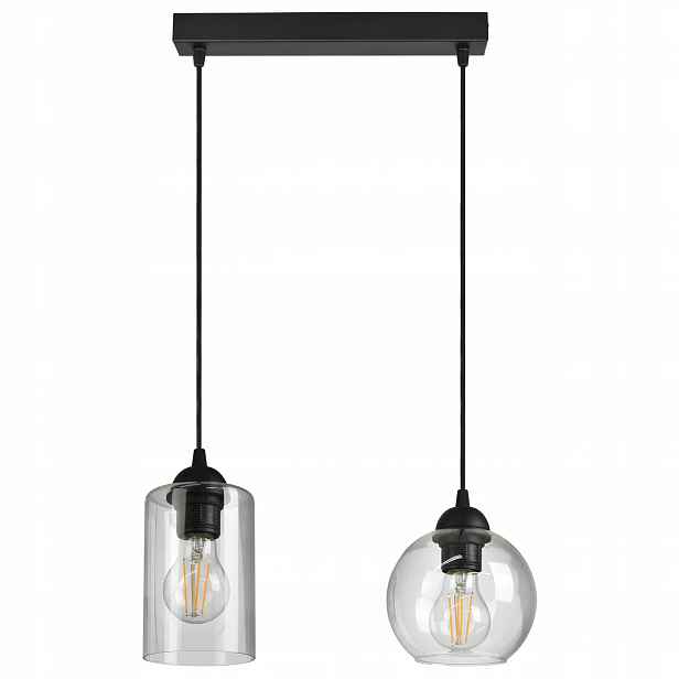 Skleněná závěsná lampa Stropní Svítidlo Geometrické stínítka