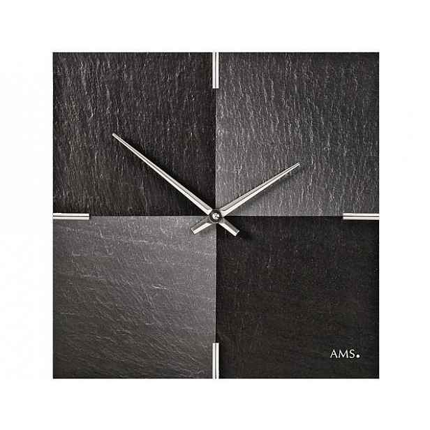 Designové nástěnné břidlicové hodiny 9520 AMS 30cm