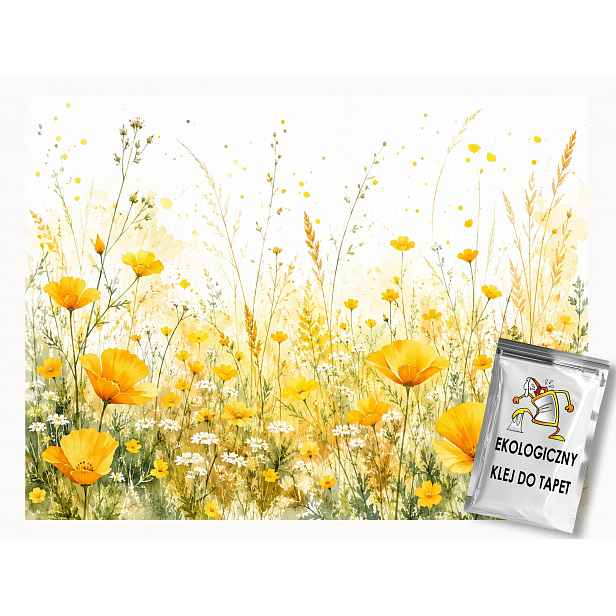Fototapeta Flizelina Příroda Zahrada Louka Žluté Květy Léto 254x184 130g