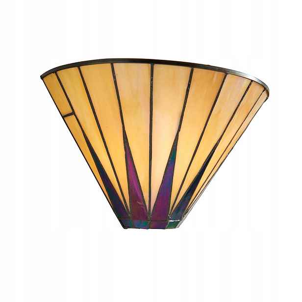 Nástěnná lampa Tiffany Dark Star skleněná vitrážová E14 40W IP20