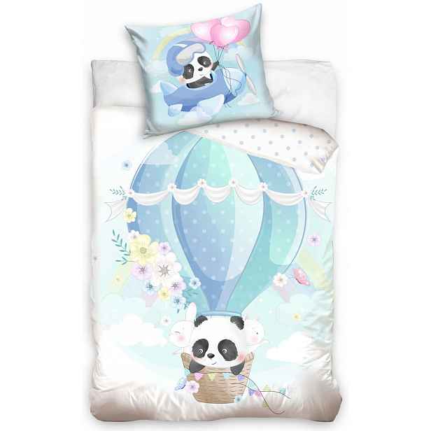 Dětské Povlečení Panda V Balónkovém Medvídku 160x200