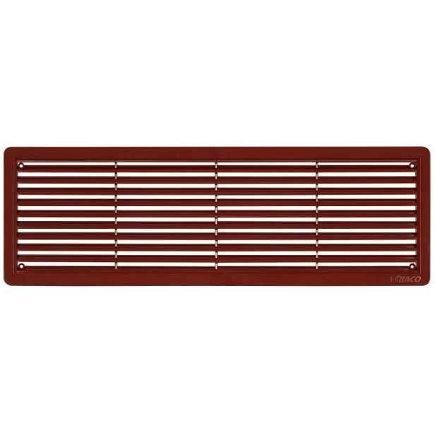 Mřížka větrací dveřní HACO VM D 400×130 mm hnědá
