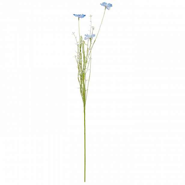 Umělé květiny modré/bílé tóny 75 cm