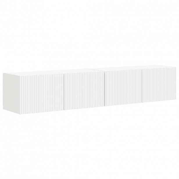 vidaXL TV wall cabinet 2 ks Bílá Kompozitní dřevo