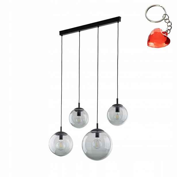 Převis Stropní Svítidlo Stropní Svítidlo Esme Černá Moderní 87 cm Kov Tk Lighting