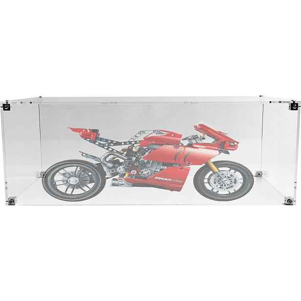 Vitrína Drewlandia pro stavebnici Lego 42107 Technic Ducati Panigale V4 R