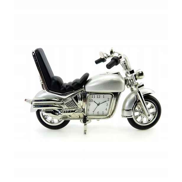 Motocyklové hodinky Harley, černý stříbrný motor, kovová dekorace