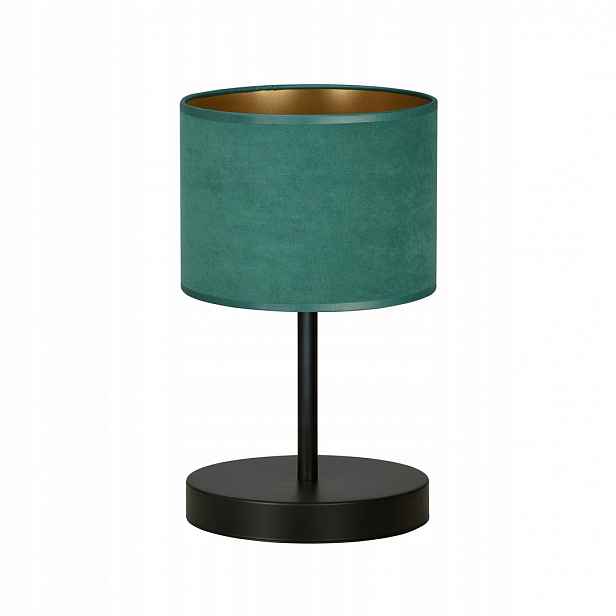 Noční lampa Hilde 34 cm, zelená, sametové stínítko, E27
