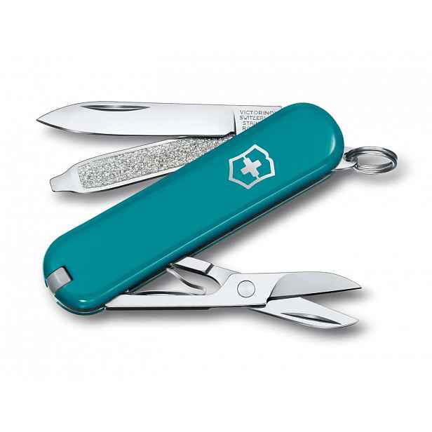 VICTORINOX - Malý kapesní nůž Classic SD Colors, 7 funkcí, modrá 0.6223.23G