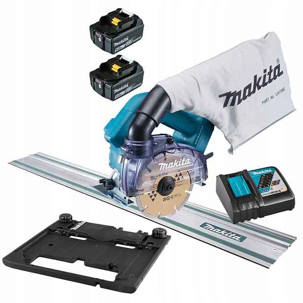 Makita DCC500RTE Řezačka 2x5,0Ah 18V kolejnice 1,5madaptér