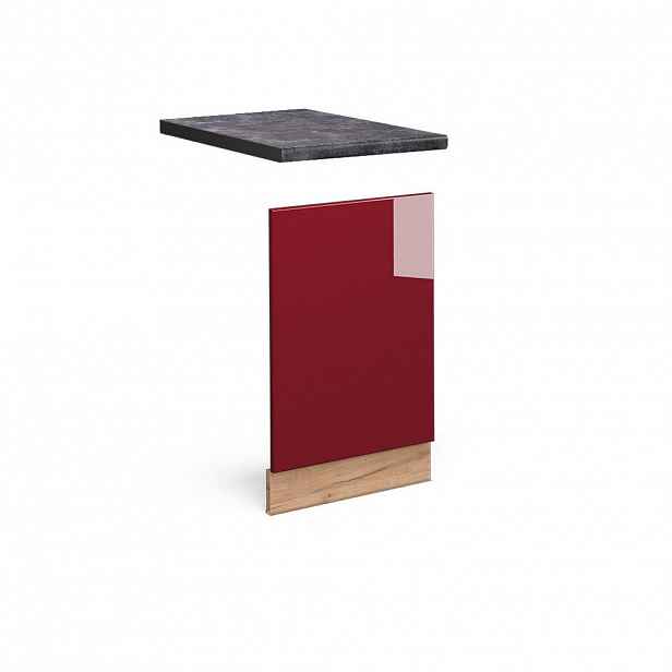 Vicco PŘEDNÍ PANEL Fame-Line Bordó červená vysoký lesk 45 cm , PD Antracit