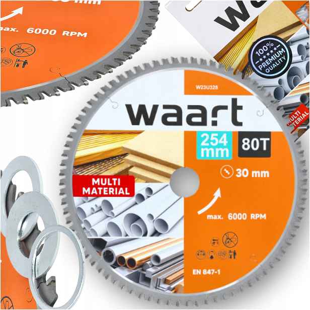Vidiový Kotouč Pro Pilu 254 x 30 mm 80 T Multimaterial Redukce 25,4 20 16 mm