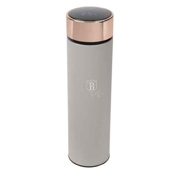 BERLINGERHAUS Chytrá termoska s ukazatelem teploty 0,5 l Taupe Collection BH-9677