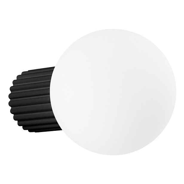 Černé nástěnné svítidlo ø 12 cm Orbital – Sollux
