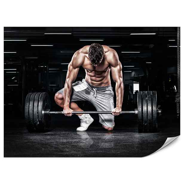 Muralo FOTOTAPETA Svalnatý Muž Posilovna Trénink Sport 250x175
