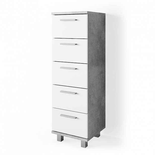 Vicco SKŘÍŇKA DO KOUPELNY Ilias Beton 30 x 95 cm