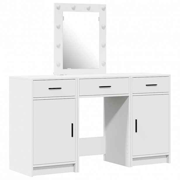 vidaXL Kosmetický stůl Bílá 50 x 41 x 135 cm Kompozitní dřevo