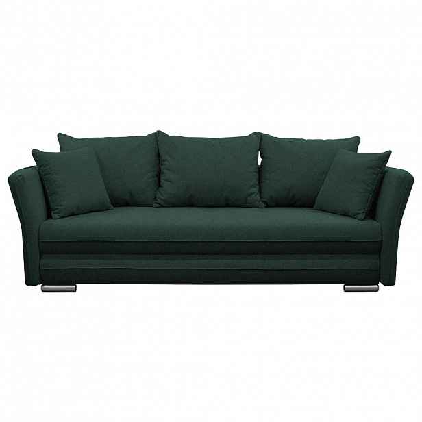 MID.YOU ROZKLÁDACÍ POHOVKA, textil, tmavě zelená