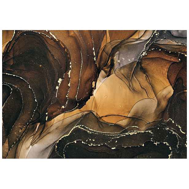 Fototapeta Mramor Ombre abstrakce Bronz zlato vinylová 416x290 lepidlo