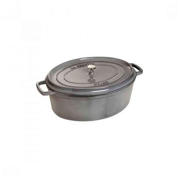 Oválný hrnec na vaření Cocotte, litina, 17 cm/1L, Graphite Grey - Stau