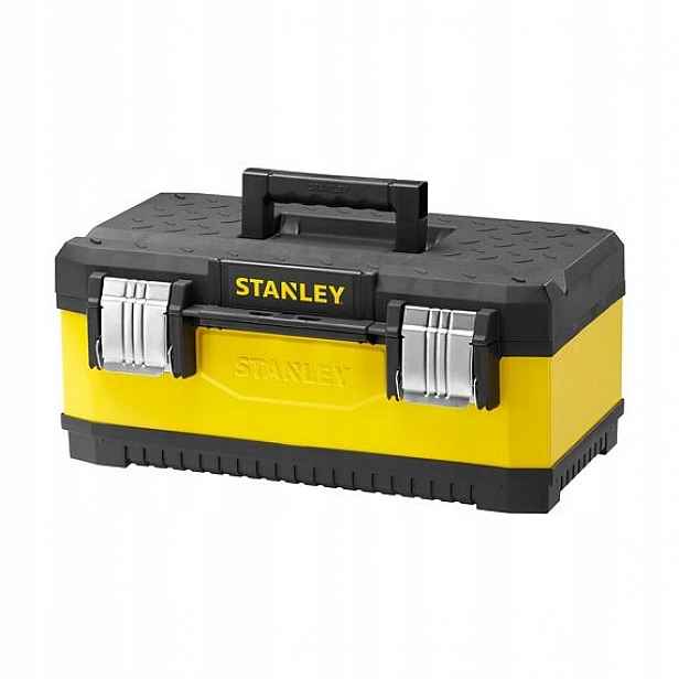 Stanley 1-95-612 kovoplastový box na nářadí 20", žlutý, nerezové přezky, uz
