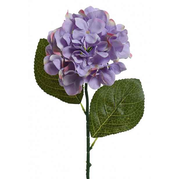 Umělá květina Hortenzie 66 cm, fialová