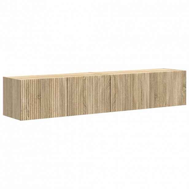 vidaXL TV wall cabinet 2 ks Sonoma Kompozitní dřevo