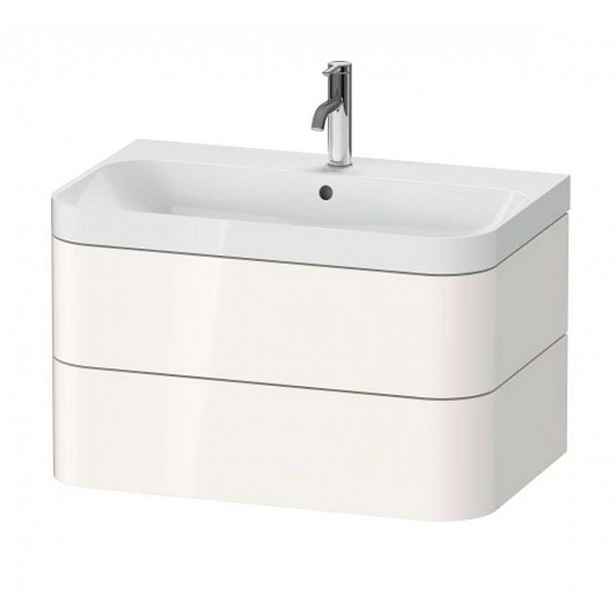 Duravit Happy D.2 Plus - Skříňka s umyvadlem 48x78x49 cm, 2 zásuvky, bílá vysoký lesk HP4347O2222