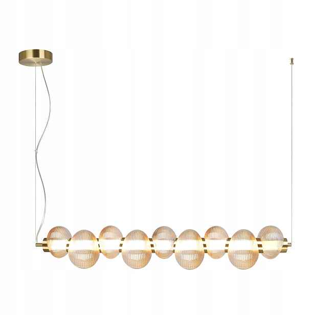 Milagro Závěsná Led lampa Bolla Gold 32W 3688lm Zlatá Nastavitelná 97cm 3000K