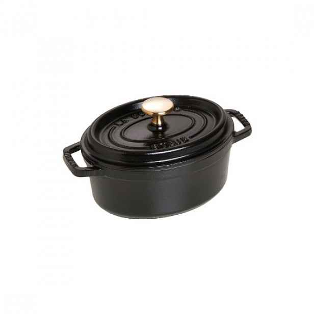 Oválný hrnec Cocotte, litina, 17cm/1L, Black - Staub