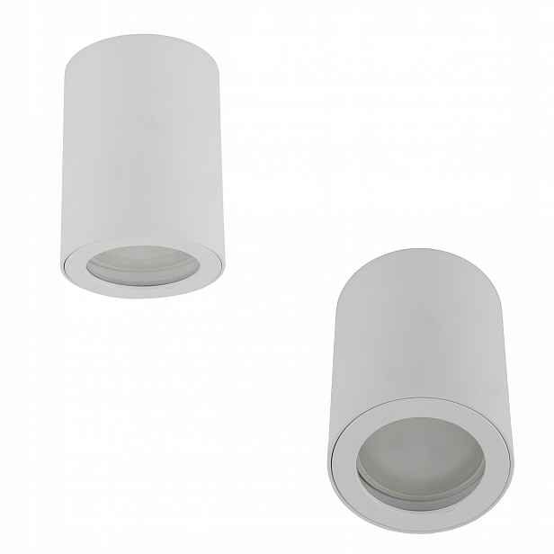 Tk Lighting Venkovní trubicová lampa Ligno bílá s IP44, moderní GU10 10932