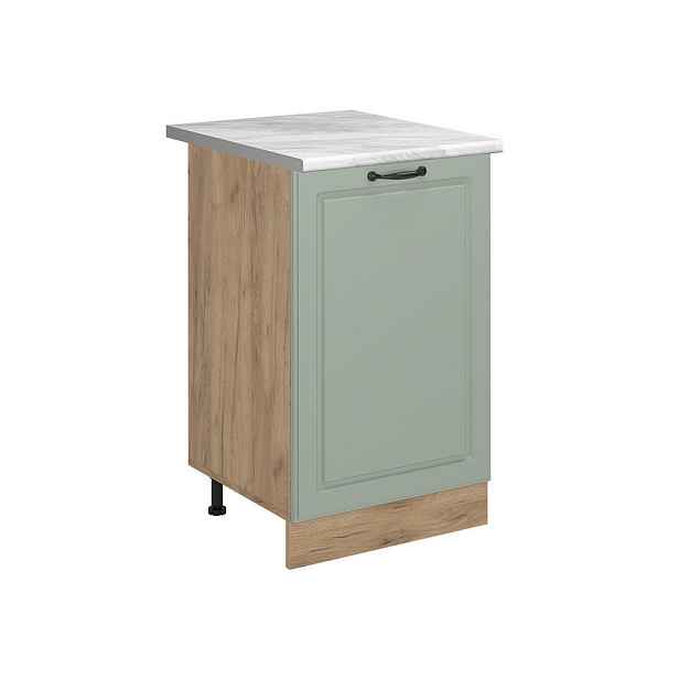 Vicco SPODNÍ SKŘÍŇKA KUCHYŇSKÉ LINKY R-Line, Mint venkovský dům/Zlatý mocný dub, 50 cm pracovná doska Mramor