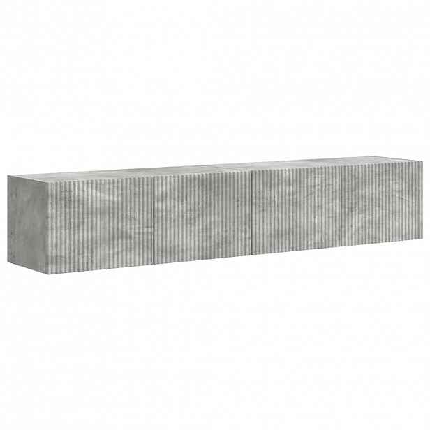 vidaXL TV wall cabinet 2 ks Betonově šedá Kompozitní dřevo