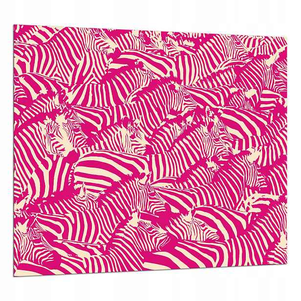 Skleněná Ochranná Deska 65x60 Zebra