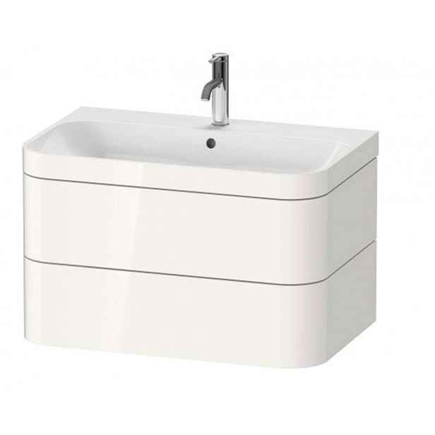 Duravit Happy D.2 Plus - Skříňka s umyvadlem 48x78x49 cm, 2 zásuvky, bílá vysoký lesk HP4637O2222