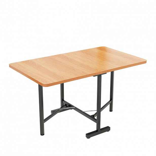 Modfu JÍDELNÍ stůl 120x80x75 cm dekor americký bílý dub z MDF rozkládací a skládací