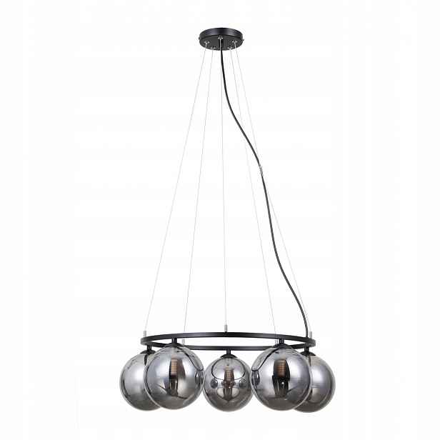 Molite PND-1098-5R-BK Moderní závěsná lampa