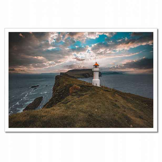 Plakáty v rámu 60x40 Maják na Mykines