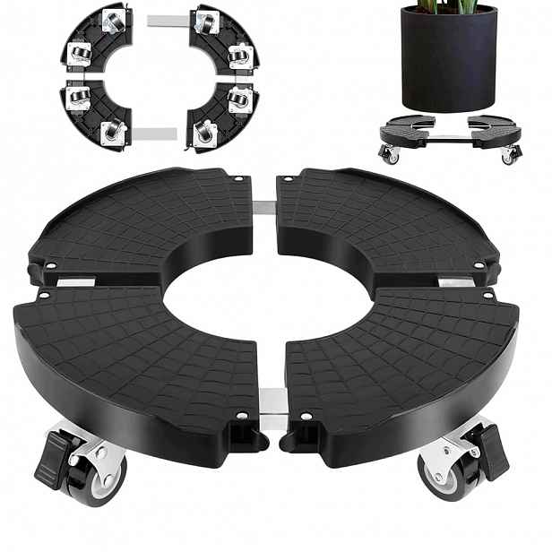 Podstavec na kolečkách Bedee pod květináč 150 kg se 4 kolečky 360° a brzdami
