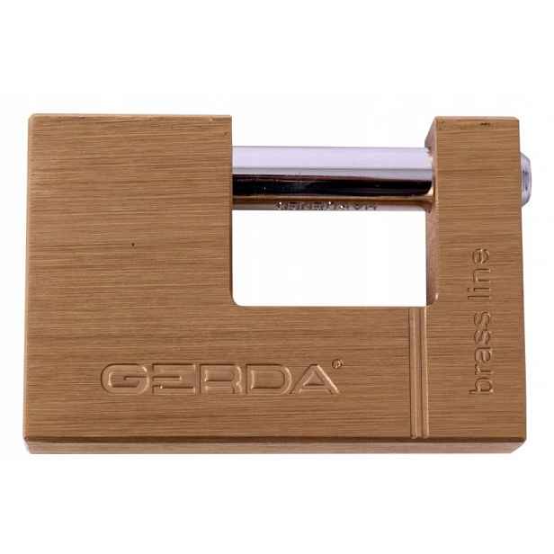 Zámek Gerda Mosazný 65 mm 3x Klíč