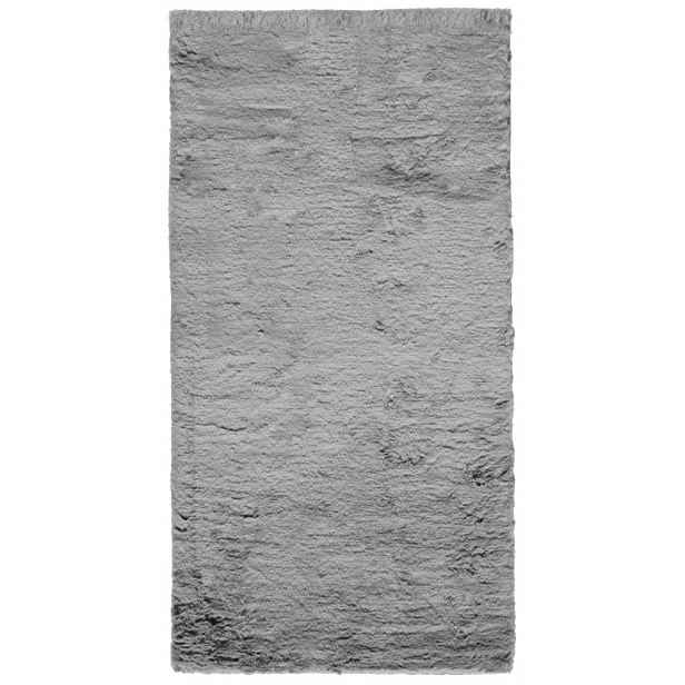 Koberec Bobs 110x170 cm, šedá imitace králičí kožešiny