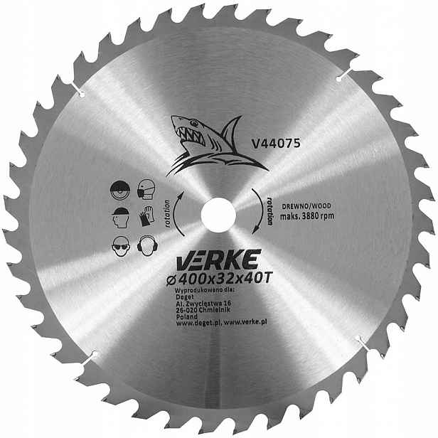 Pilový Kotouč Pro Řezání Dřeva V44075 Kotouč 400 mm*32 mm*40 T