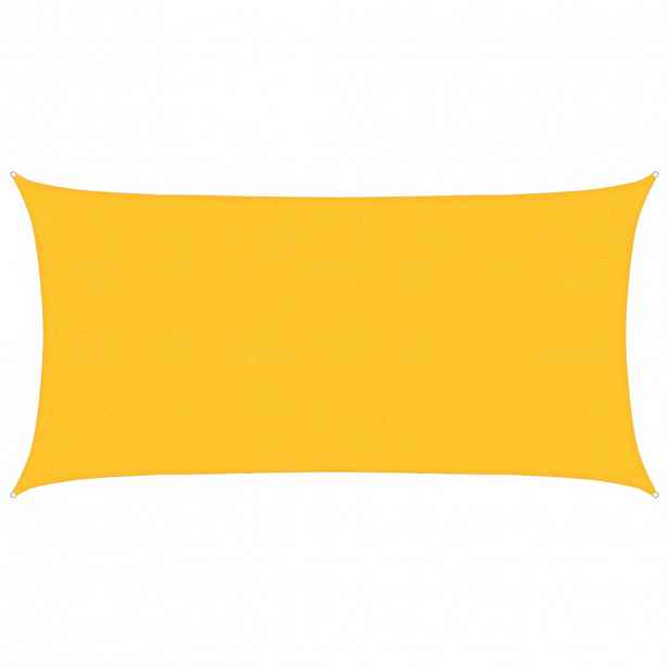 vidaXL Plachta proti slunci 160 g/m² obdélník žlutá 2 x 3,5 m HDPE