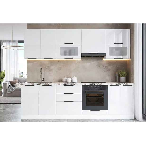 Casarredo Kuchyně OASIS 260 bílá/bílá lesk