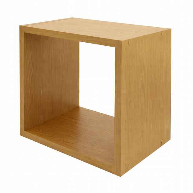 Čtvercová police 40x40x20 dub craft zlatý nástěnný závěs