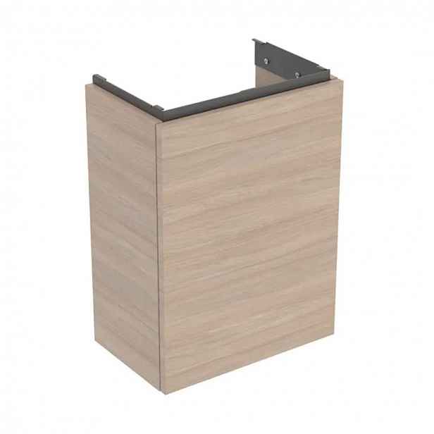 Geberit Acanto - Umyvadlová skříňka, 54x39x25 cm, 1 dvířka, panty L/P, dub 503.001.JH.1