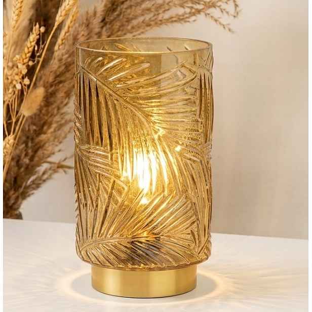 Stolní lampa noční zelená 21 cm s časovačem, bezdrátová s žárovkou
