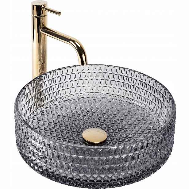 Umyvadlo Cristal 35 Šedé Na Desku