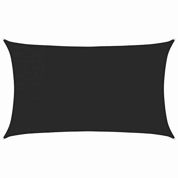 vidaXL Stínící plachta 160 g/m² černá 5 x 8 m HDPE